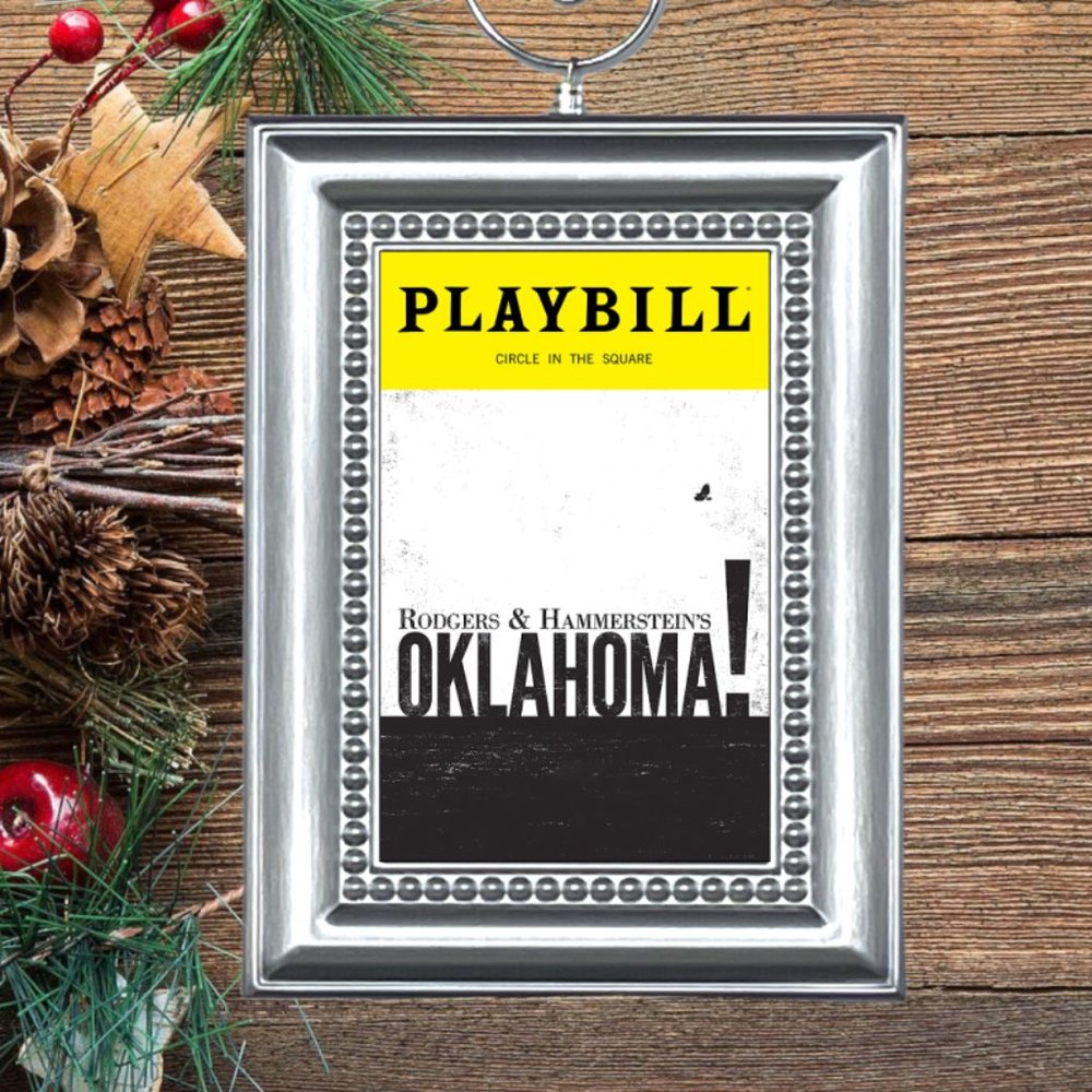 Oklahoma Broadway Musical Playbill‎ Christmas Tree Ornament